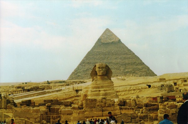 Пирамида Хефрена XXVI века до н. э., Большой Сфинкс, Гиза, Каир